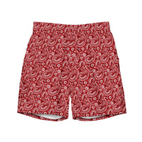 Yeehaw Red Bandana Men's Swim Trunks