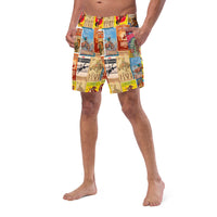 Yeehaw Rodeo Poster Men's Swim Trunks