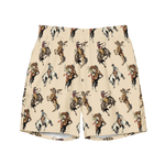 Yeehaw Vintage Cowgirl Men's Swim Trunks