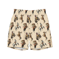 Yeehaw Vintage Cowgirl Men's Swim Trunks