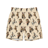 Yeehaw Vintage Cowgirl Men's Swim Trunks