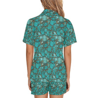 All Turquoise Women's Pajama Set