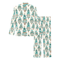 Turquoise Christmas Tree Women's Western Pajamas