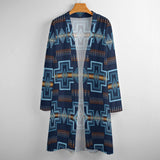 Navy Aztec Womens Western Lightweight Cardigan