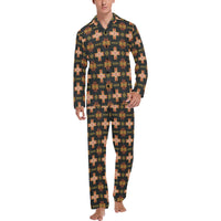 Fire Aztec Men's Western Pajamas