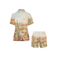 Watercolor Desert Women's Western Pajama Set