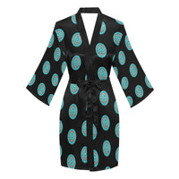 Turquoise Concho Women's Lounge Kimono Robe