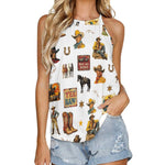 Vintage Cowboy Collage Western Tank Top