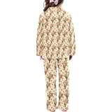 Longhorn Cactus Girls Western Pajama Set