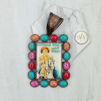 Vintage Cowgirl Cowboy Pendant