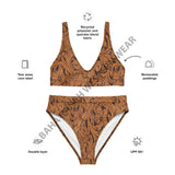 Yeehaw Tooled Leather Print Bikini