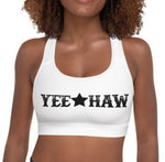 Ready To Ship Yeehaw Padded Sports Bra Size Small