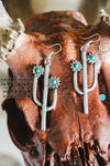 Carmine Cactus Earrings