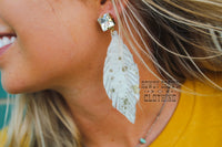 Metallic Cowhide Earrings