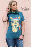 Trippy Hippy Llama Tee