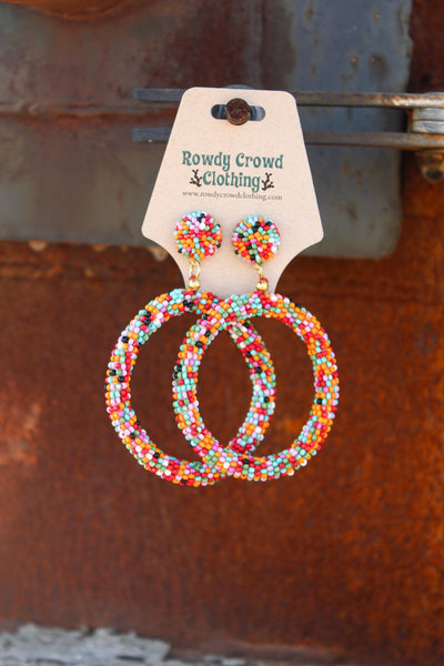 Confetti Circle Earrings