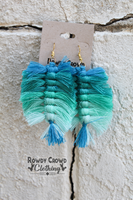 Blue Coconut Earrings