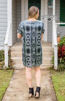 MIDNIGHT HOWLER DRESS ** GRAY SERAPE SPARKLE