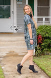 MIDNIGHT HOWLER DRESS ** GRAY SERAPE SPARKLE