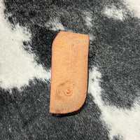 Slide on Pocket Knife Sheath Square Stamped